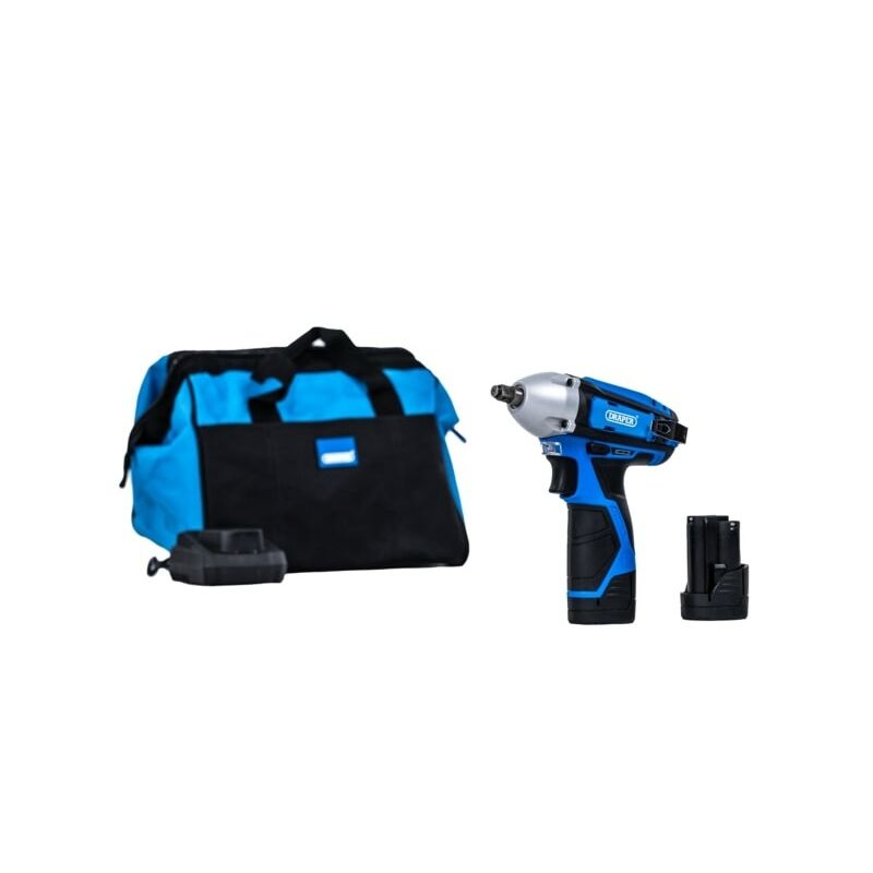 Mini accu 3/8" slagmoersleutel 12V – 80Nm (incl. 2 accu’s + lader) | Draper Tools-Draper Tools-MZS Gereedschap