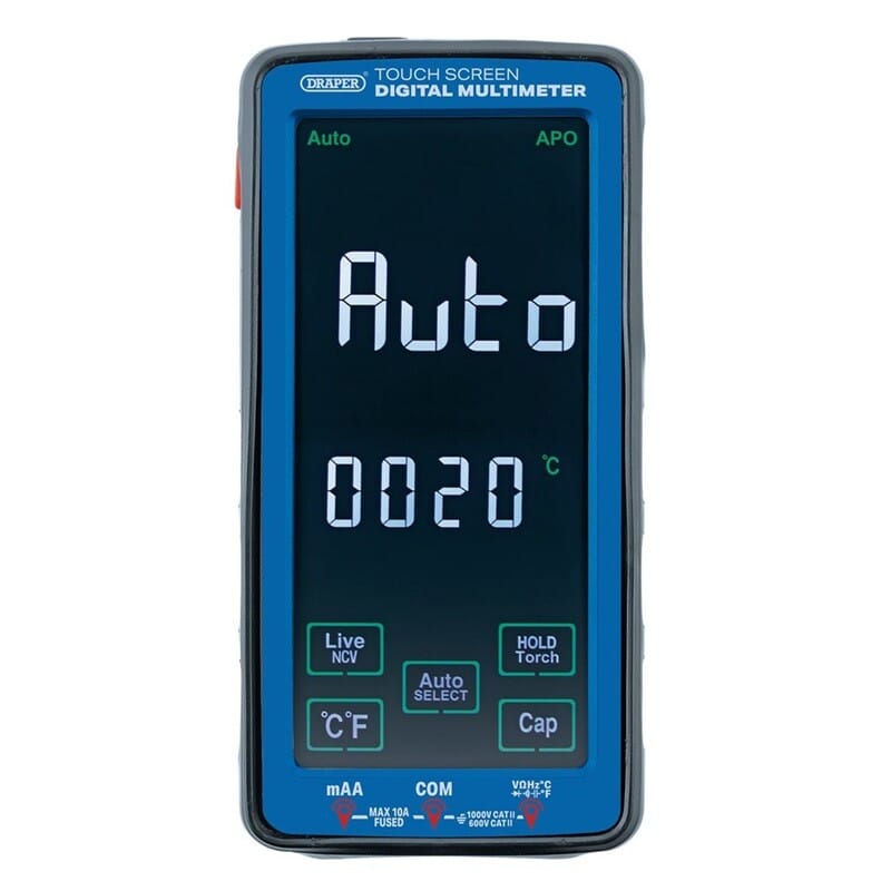 Multimeter 1mA - 10A, 1MV - 750V, TouchscreenDraper ToolsMZS Gereedschap