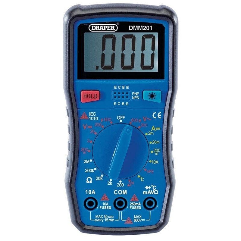 Multimeter 2A - 10A, 200MV - 600VDraper ToolsMZS Gereedschap