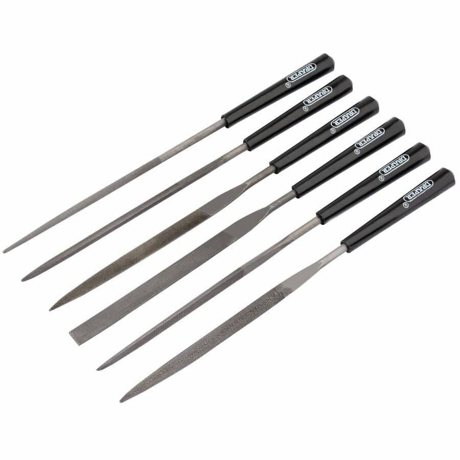 Naaldvijl set 140mm, 6dlg-Draper Tools-MZS Gereedschap