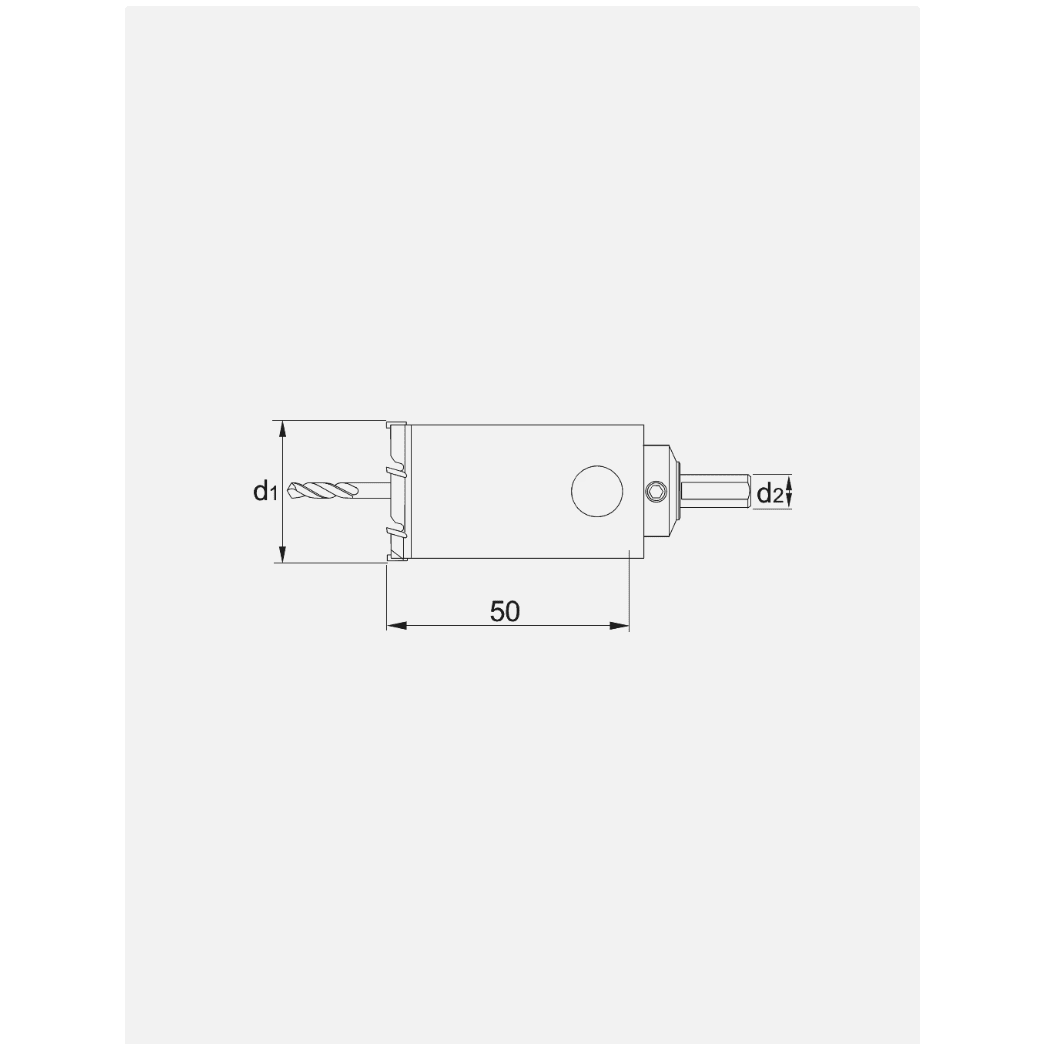 Phantom HM - tip Gatfrees Lange Diepgat uitvoering 50 mmPHANTOMMZS Gereedschap