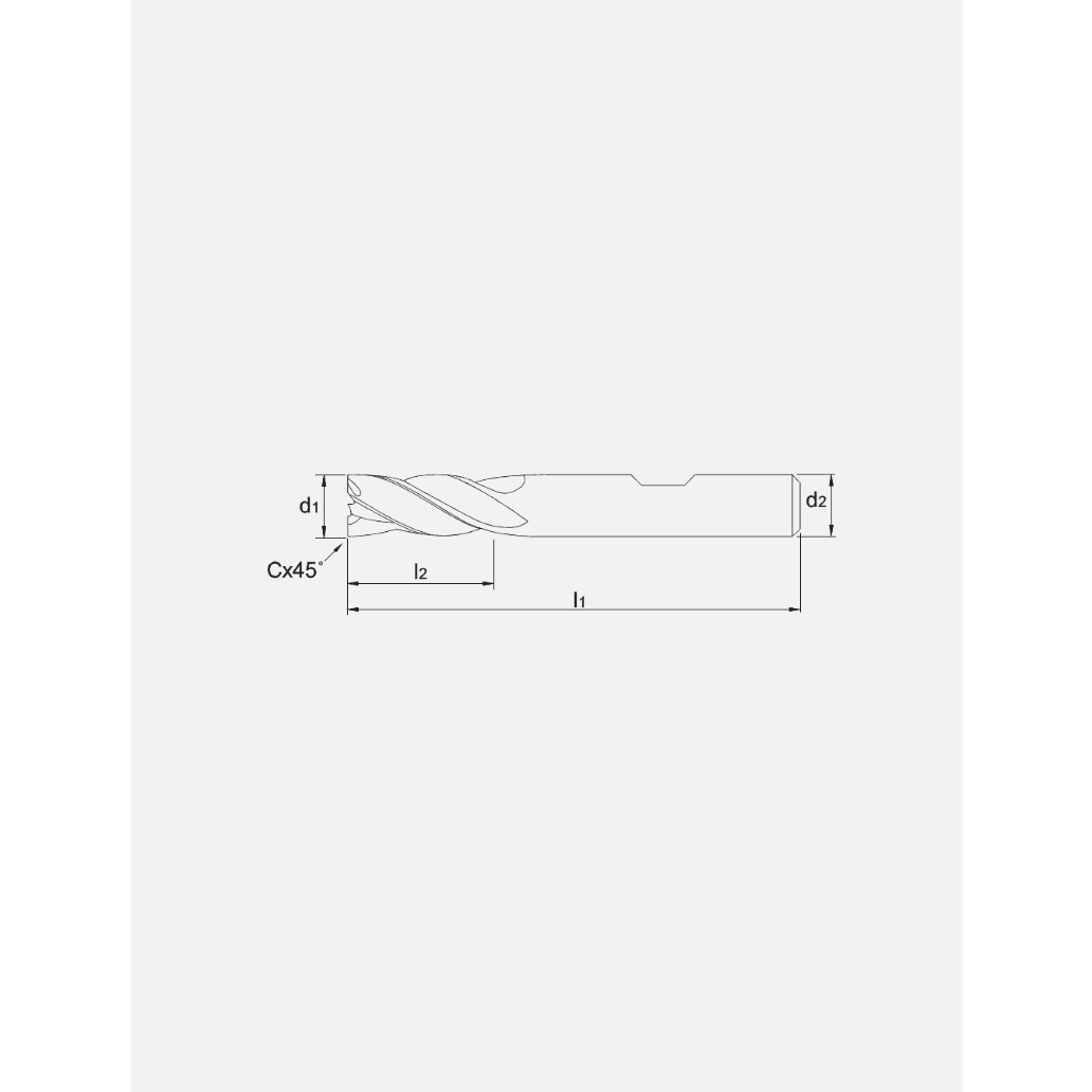 Phantom HP2 UNI Volhardmetaal Vari - frees 4 - snijder 1,5xD AlCrNPhantomMZS Gereedschap