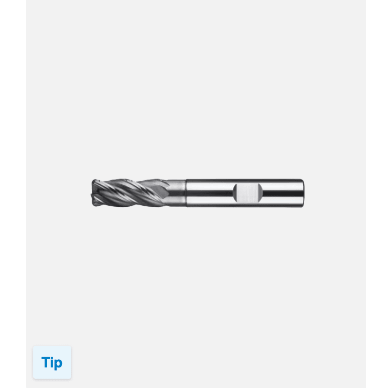 Phantom HP2 UNI Volhardmetaal Vari - frees 4 - snijder 2xD/3xD AlCrN, kantradiusPhantomMZS Gereedschap