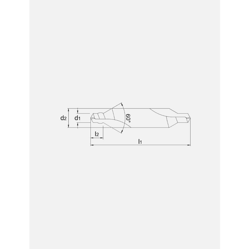 Phantom HSS Centerboor DIN 333 - W met kraag, 60°PhantomMZS Gereedschap