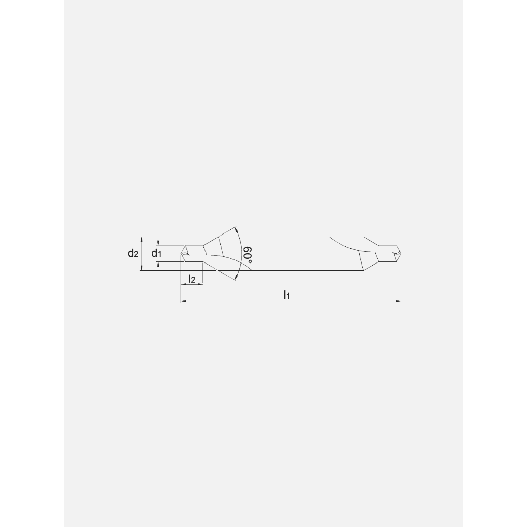 Phantom HSS - E Centerboor DIN 333 - A 60°PhantomMZS Gereedschap