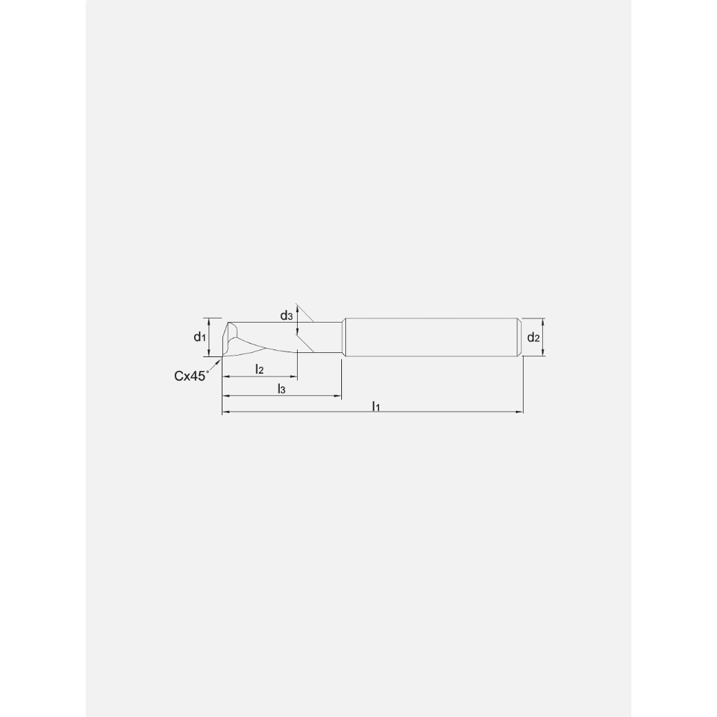 Phantom HSS - E Eensnijderfrees AluminiumPhantomMZS Gereedschap