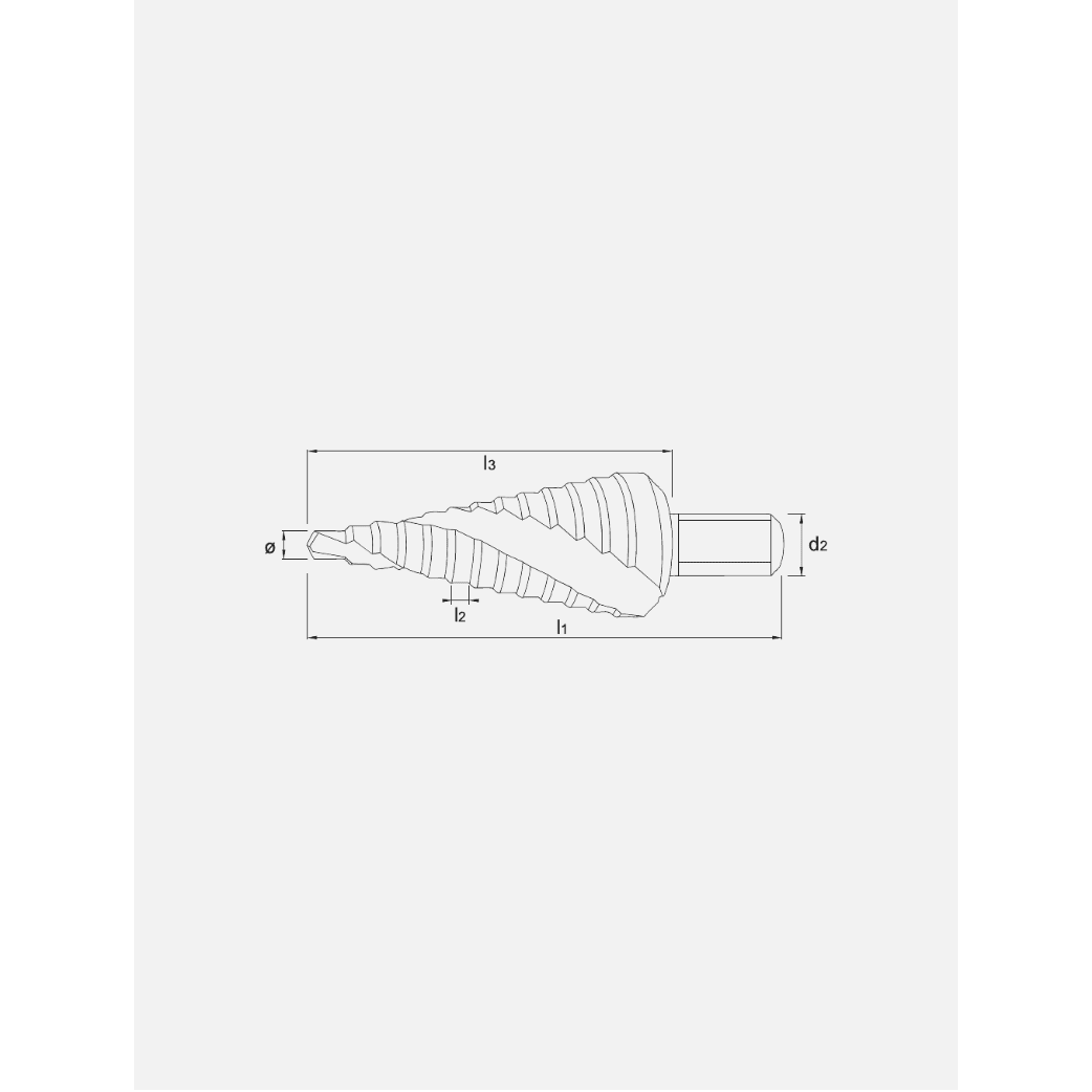 Phantom HSS Getrapte Plaatboor, Ergo - Step EN 60423 voor kabelwartels (MF), TiAINPHANTOMMZS Gereedschap
