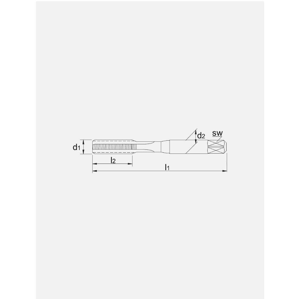 Phantom HSS Handtap ISO 529 – Metrisch Economy SeriePhantomMZS Gereedschap