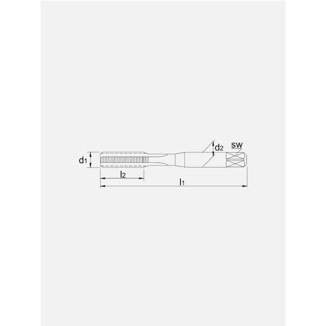 Phantom HSS Handtap ISO 529 – Oversize (+ tolerantie)PhantomMZS Gereedschap