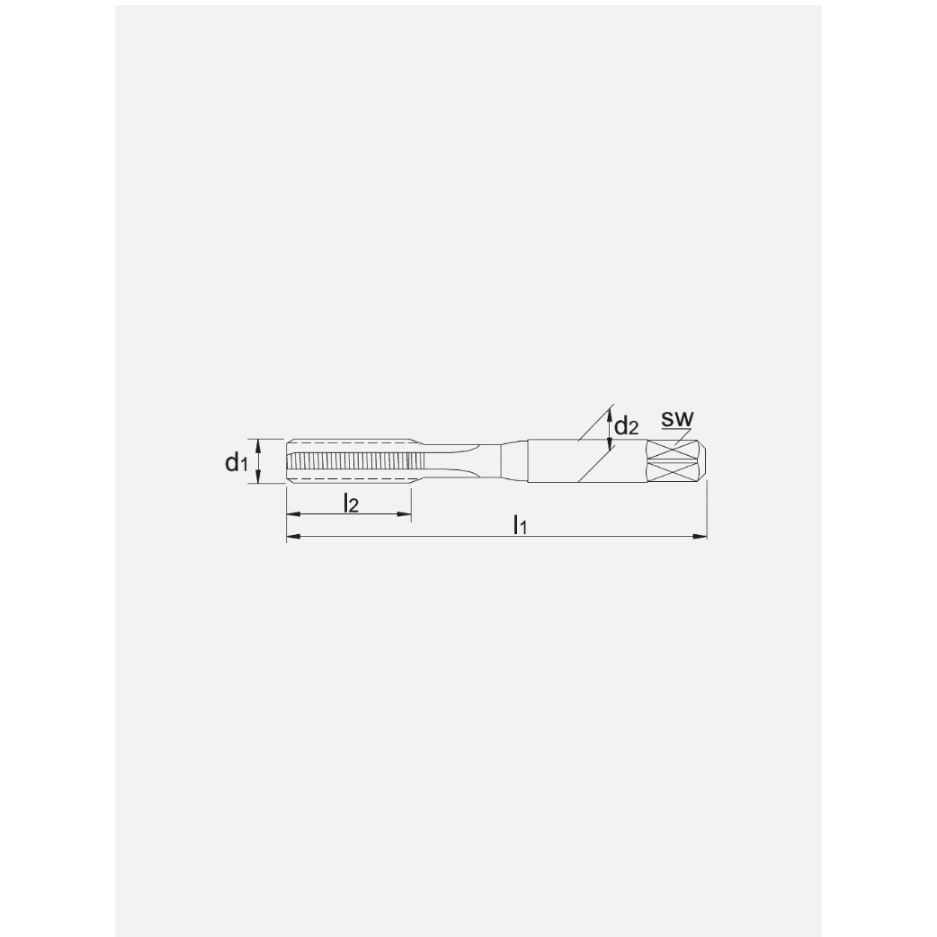 Phantom HSS Handtap MF – Fijn Metrisch Economy SeriePhantomMZS Gereedschap