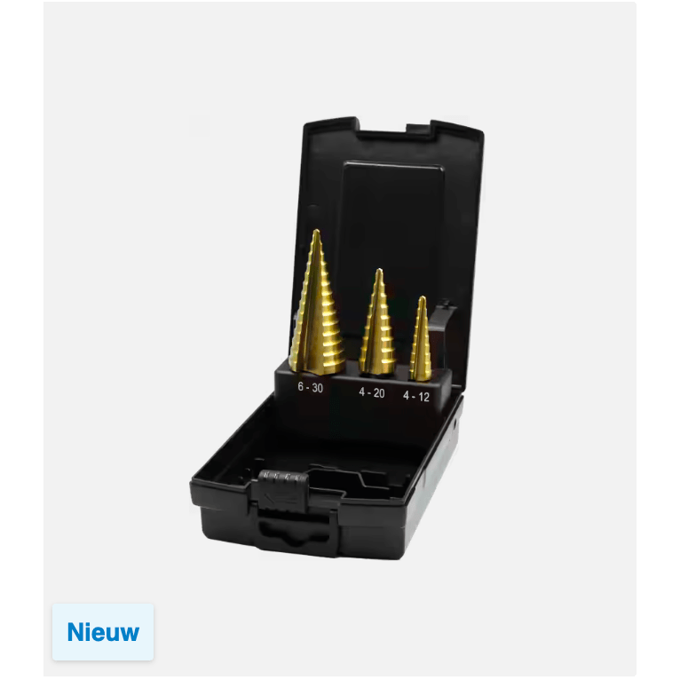 Phantom HSS Set Getrapte Plaatboren, Ergo - Step TiNPHANTOMMZS Gereedschap