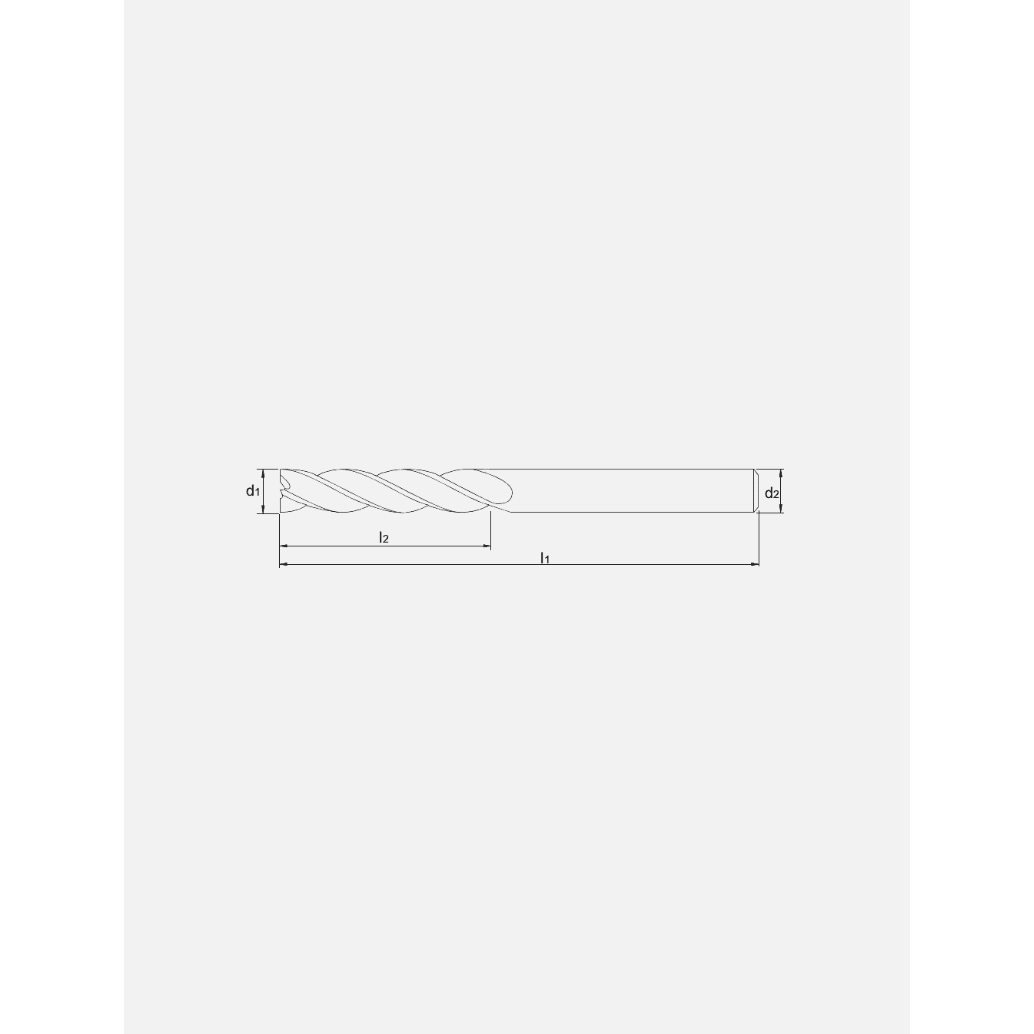 Phantom UNI Volhardmetaal Schachtfrees, 4 - snijder extra lang, AlTiN - XPhantomMZS Gereedschap