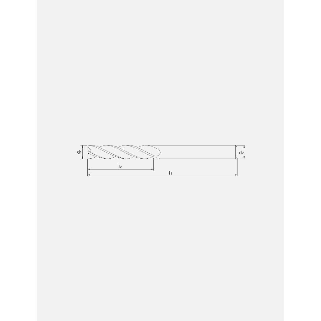 Phantom UNI Volhardmetaal Schachtfrees, 4 - snijder extra langPhantomMZS Gereedschap