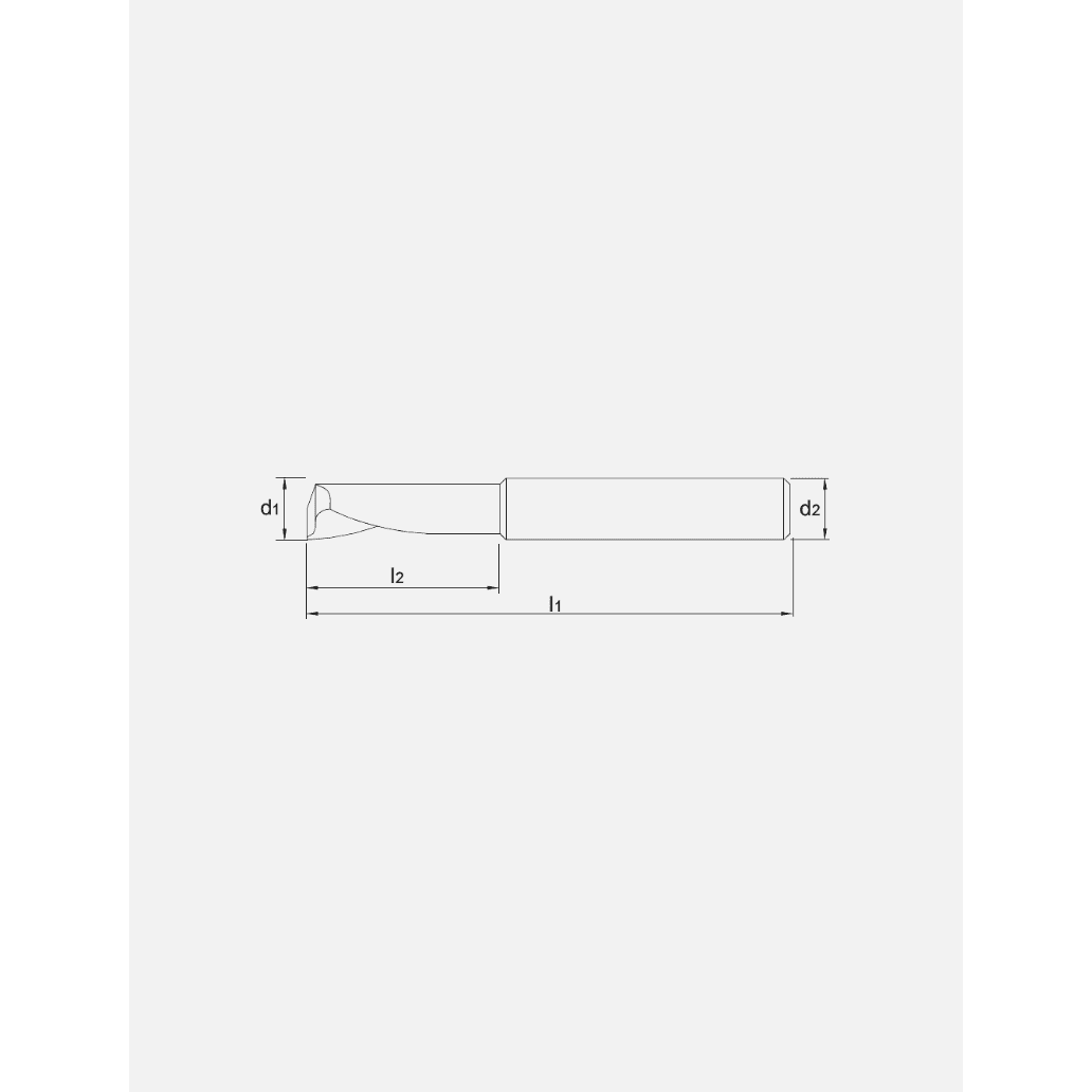 Phantom Volhardmetaal Eensnijderfrees Aluminium 21°PhantomMZS Gereedschap
