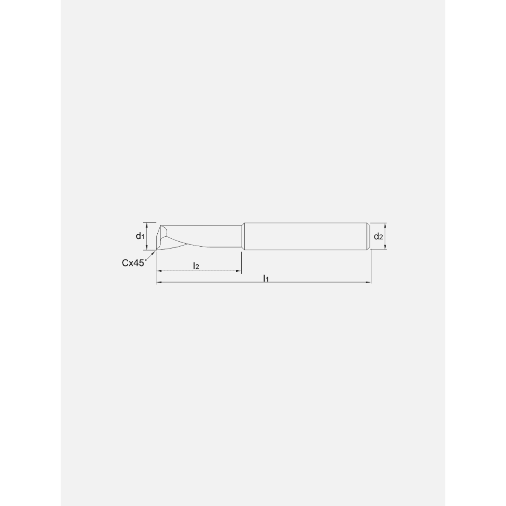 Phantom Volhardmetaal Eensnijderfrees Aluminium 30°PhantomMZS Gereedschap