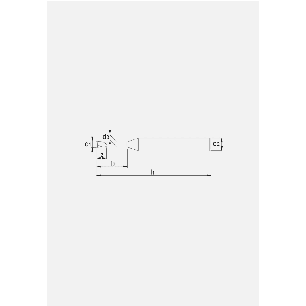 Phantom Volhardmetaal Micro Schachtfrees, verjongde schacht (nek)PhantomMZS Gereedschap