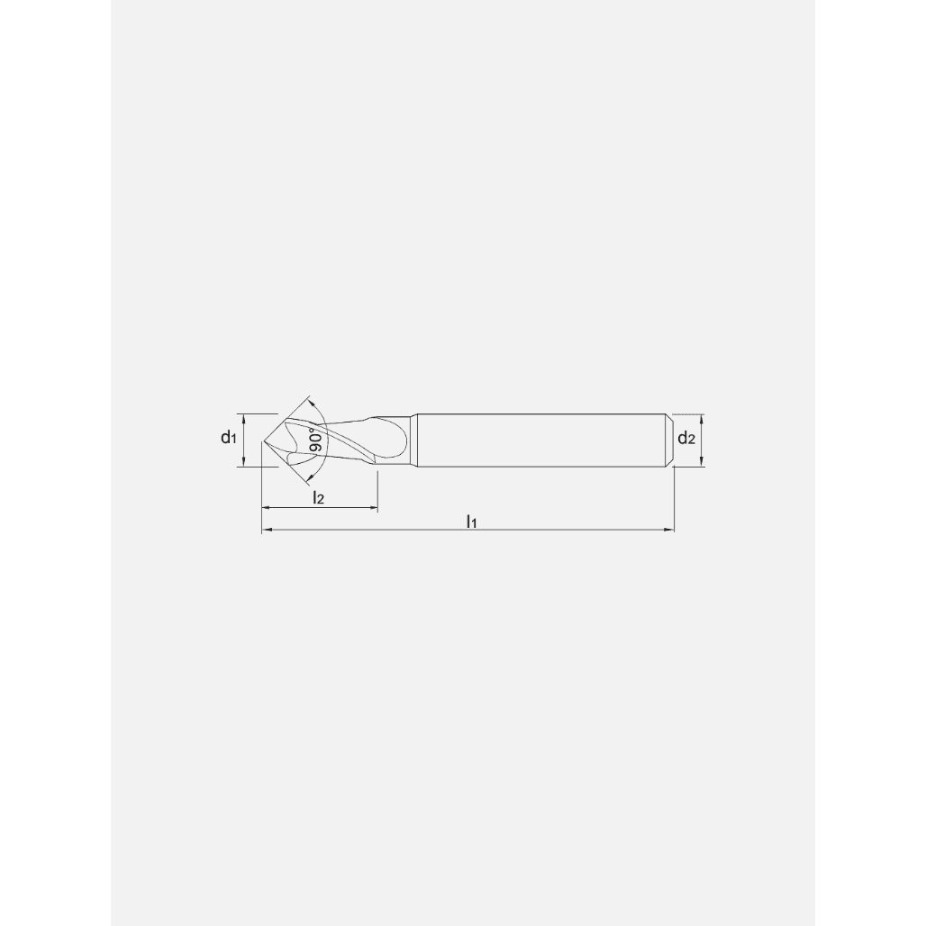 Phantom Volhardmetaal Multi - frees AlTiN - X, 90°PhantomMZS Gereedschap