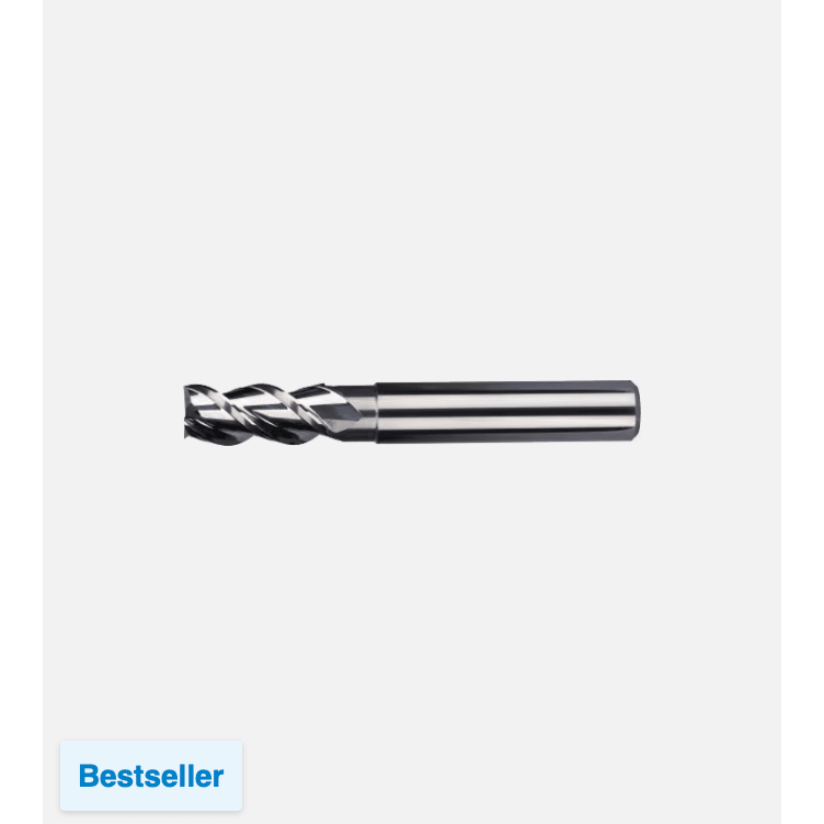 Phantom Volhardmetaal Schachtfrees, 3 - snijder lang, AluminiumPhantomMZS Gereedschap