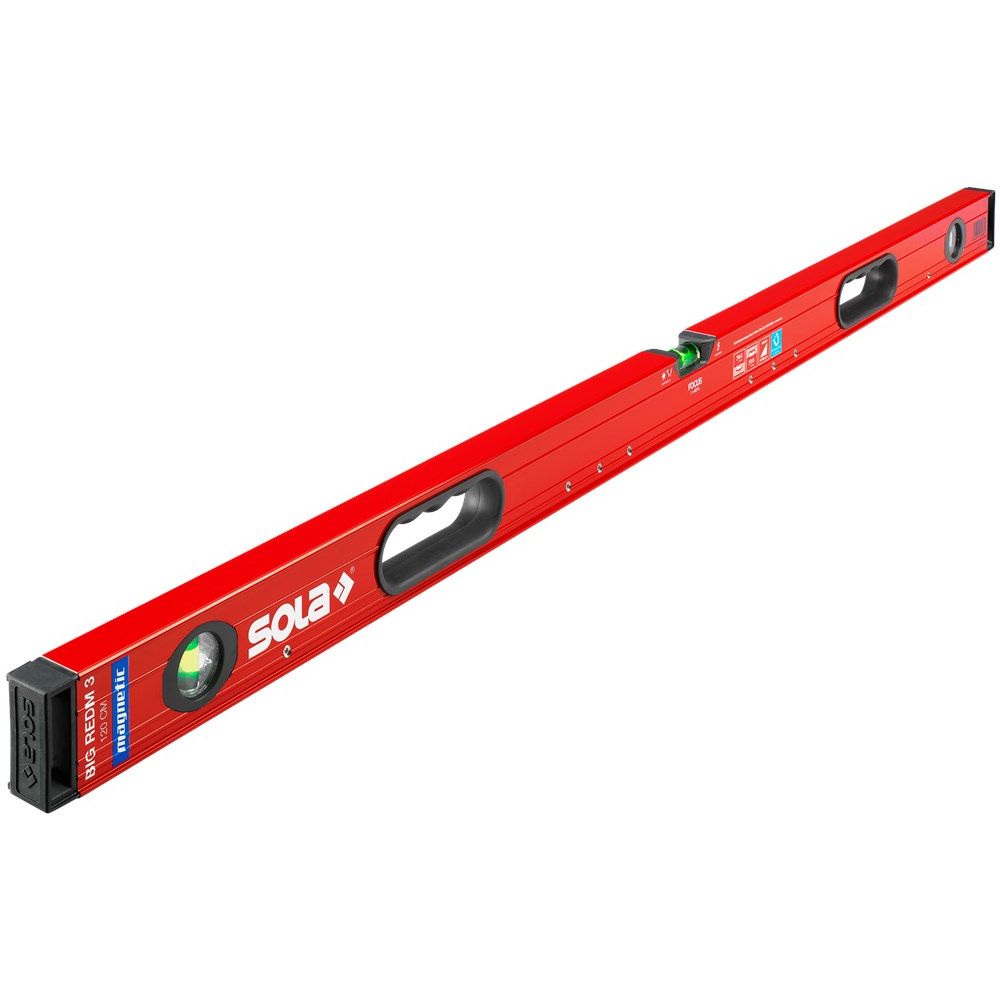 SOLA Kokerprofiel waterpas Big RedM 3 120-0