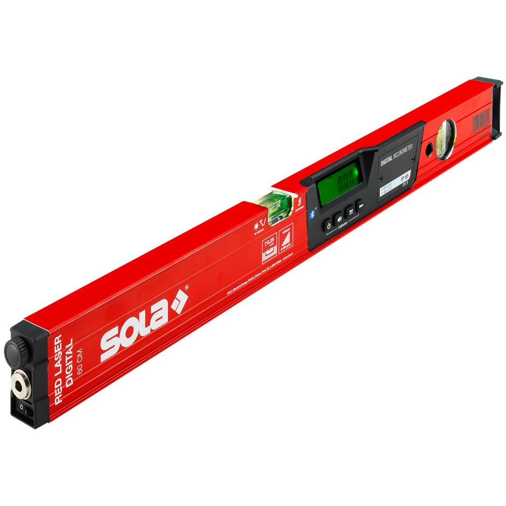 SOLA Laserwaterpas met elektronische hellingmeter en bluetooth RED 60 laser digital-0