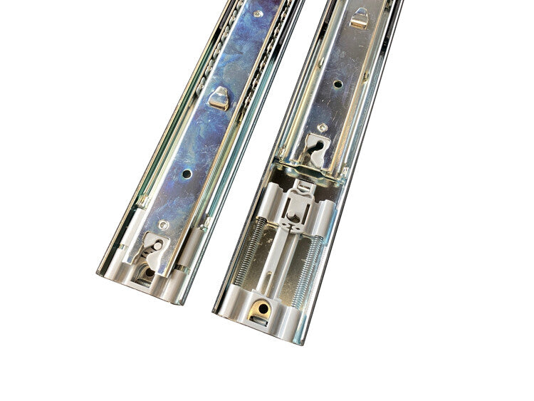 Rails 46cm/grijs veerblok, set L+R