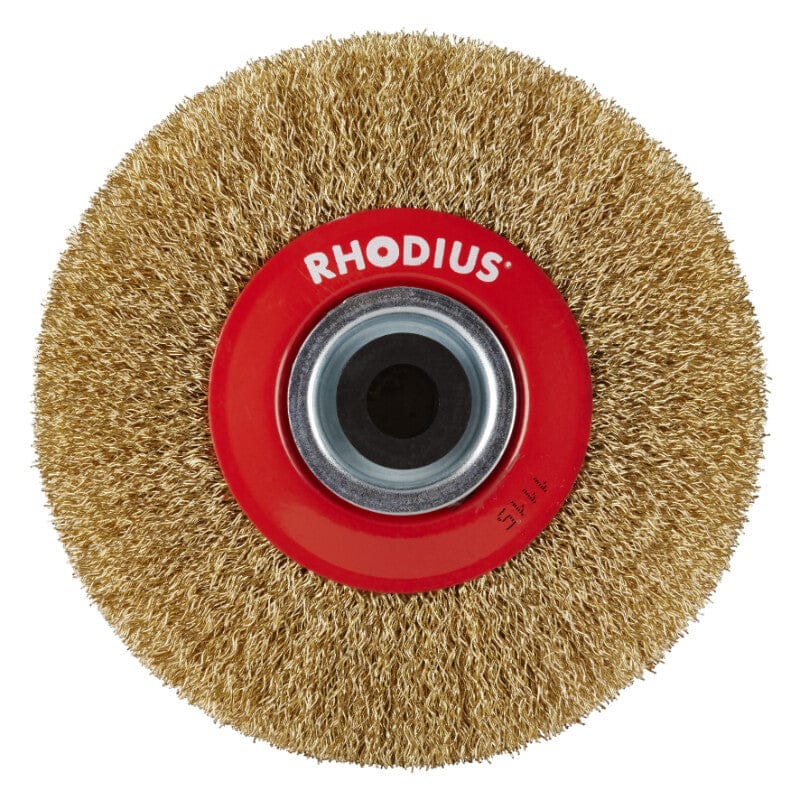 Schijfborstel 125x20x30mm, 6000rpm, tbv werkbankslijperRhodiusMZS Gereedschap