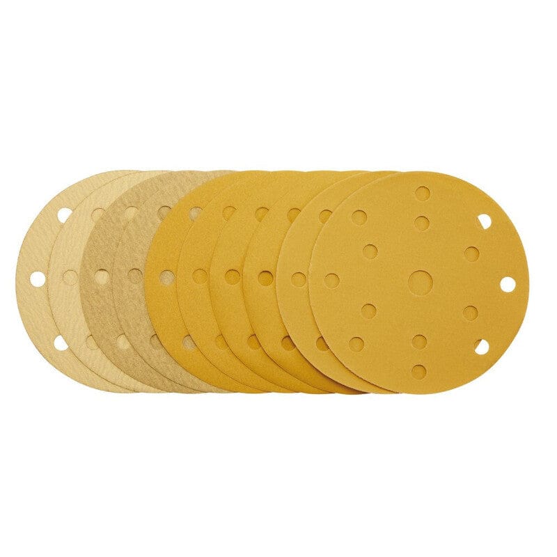Schuurpapier Ø150mm velcro, 15 gats, assortimentDraper ToolsMZS Gereedschap