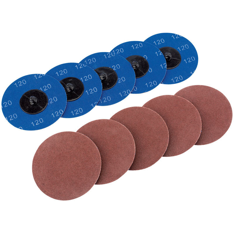 Schuurschijf roloc Ø75mm K120, 10x