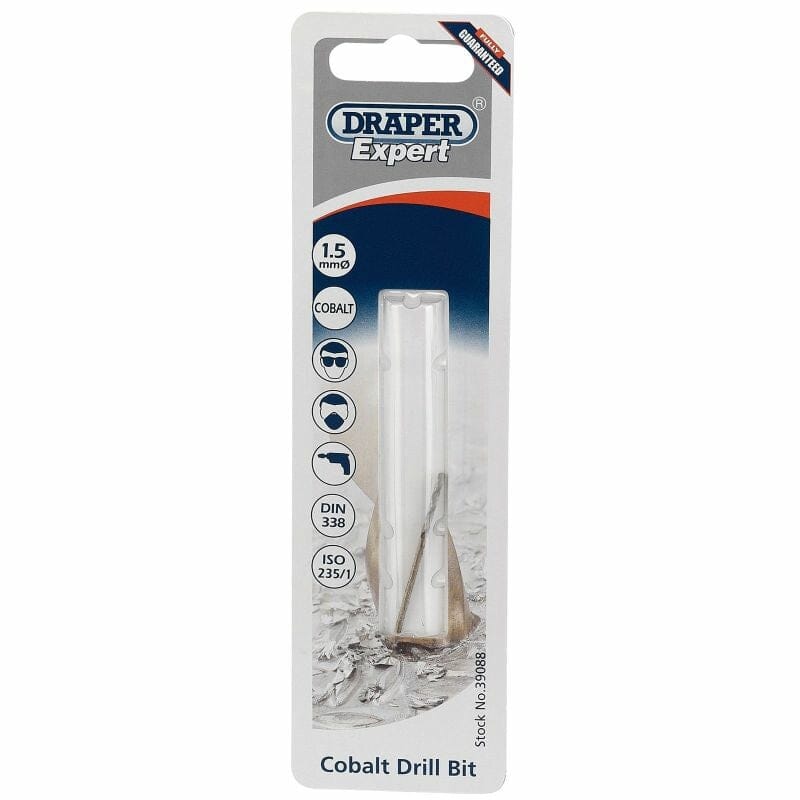Spiraalboor 1.5mm, CobaltDraper ToolsMZS Gereedschap