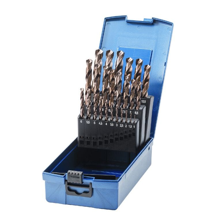 Spiraalborenset Cobalt t/m 13mm, 25dlgDeltachMZS Gereedschap