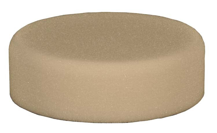 Spons Ø150x30mm afgerond (wit)