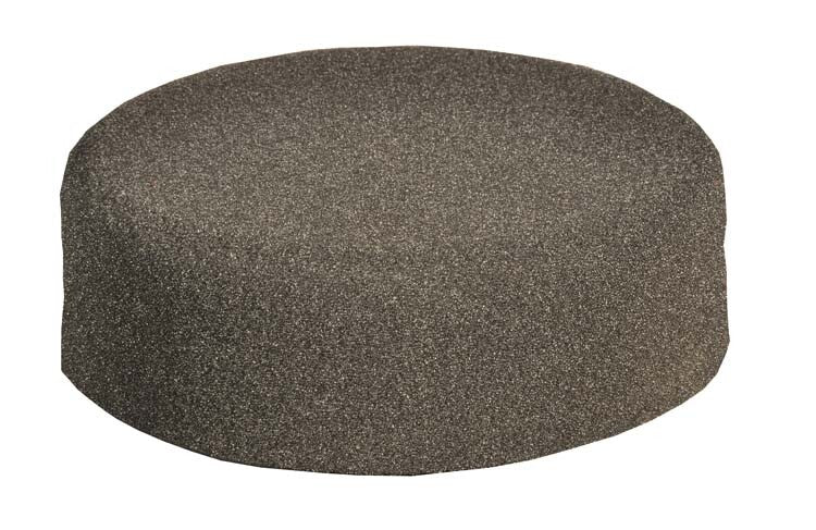 Spons Ø150x50mm afgerond (zwart)