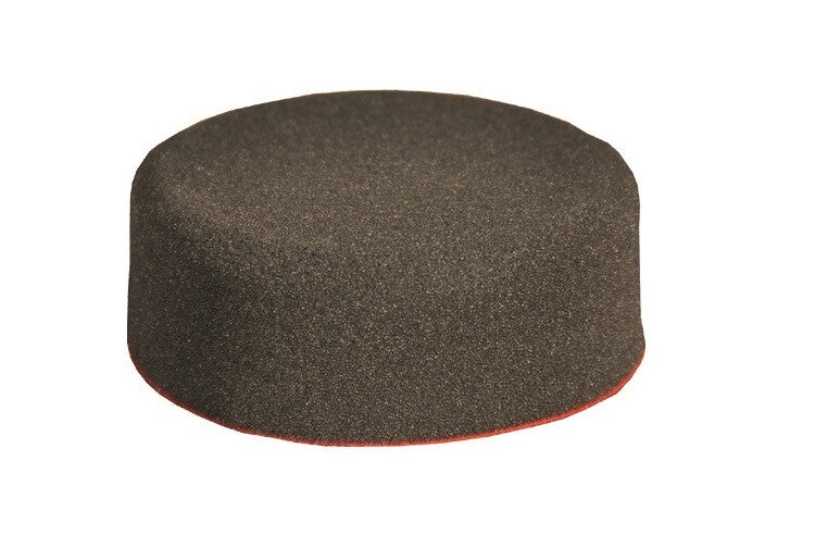 Spons Ø80x25mm afgerond (zwart)