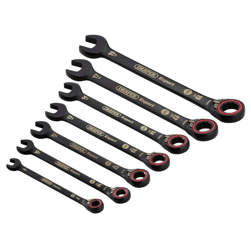 Steekring ratelsleutelset L/R, 7dlgDraper ToolsMZS Gereedschap
