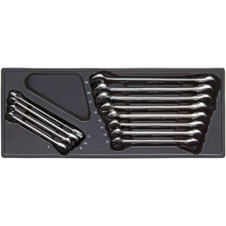 Steekringratelsleutelset, 12dlg, M - moduleCustorMZS Gereedschap