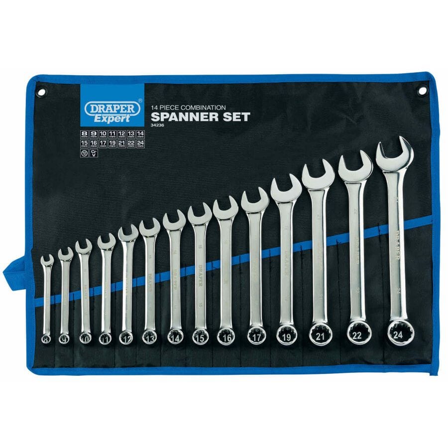 Steekringsleutel set, 14dlgDraper ToolsMZS Gereedschap