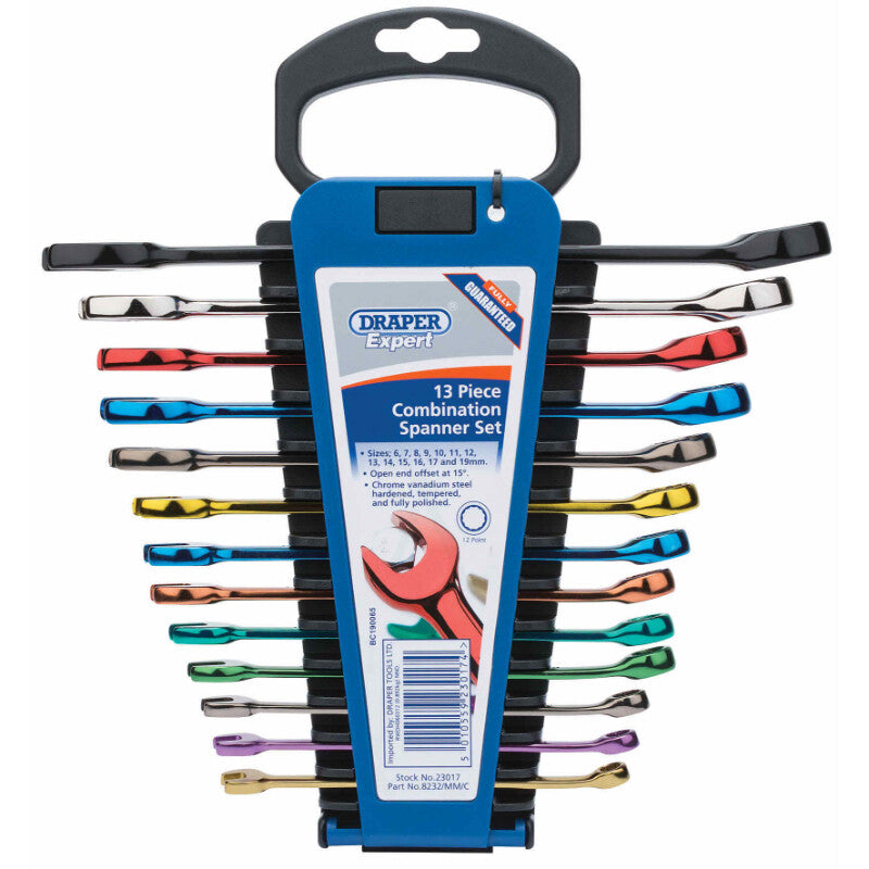 Steekringsleutel set gekleurd, 13dlg