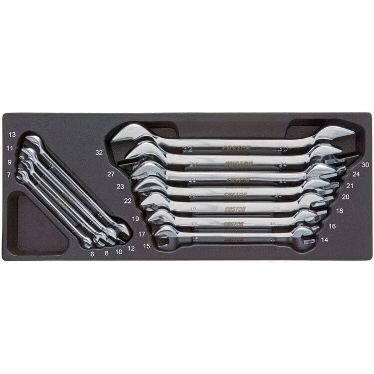 Steeksleutelset, 11dlg, M - moduleCustorMZS Gereedschap
