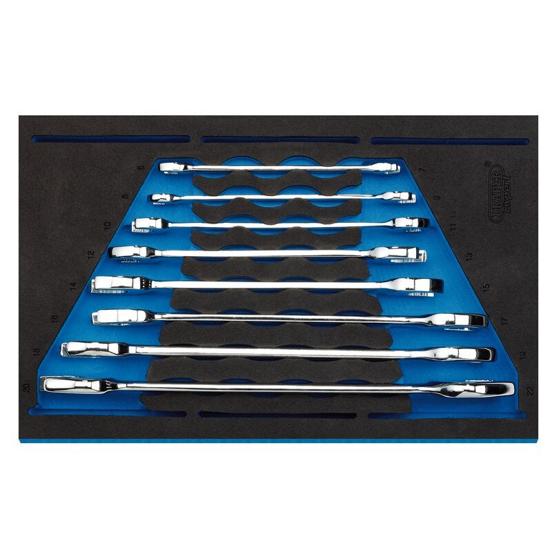 Steeksleutelset in FOAM, 8-delig