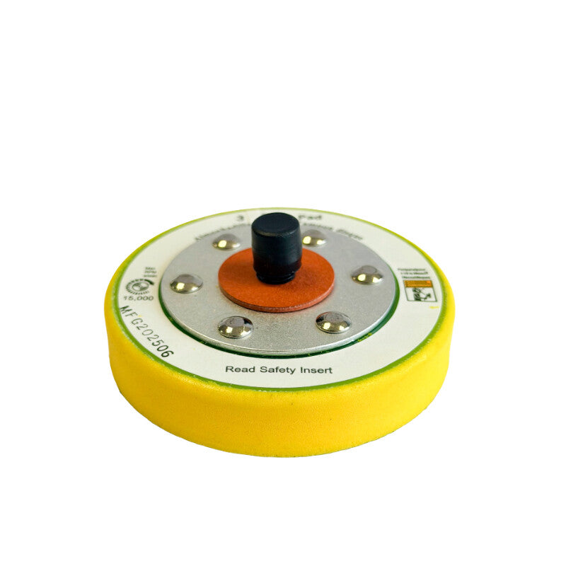 Steunpad Ø75mm velcro, 5/16" UNF buitendraad