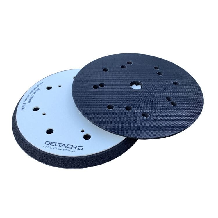Steunpad Ø203mm velcro, 8 gatenDeltachMZS Gereedschap