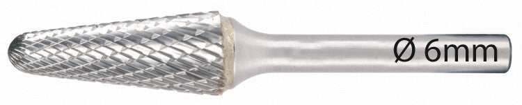 Stiftfrees 6mm, vorm L, kopdikte 10mm