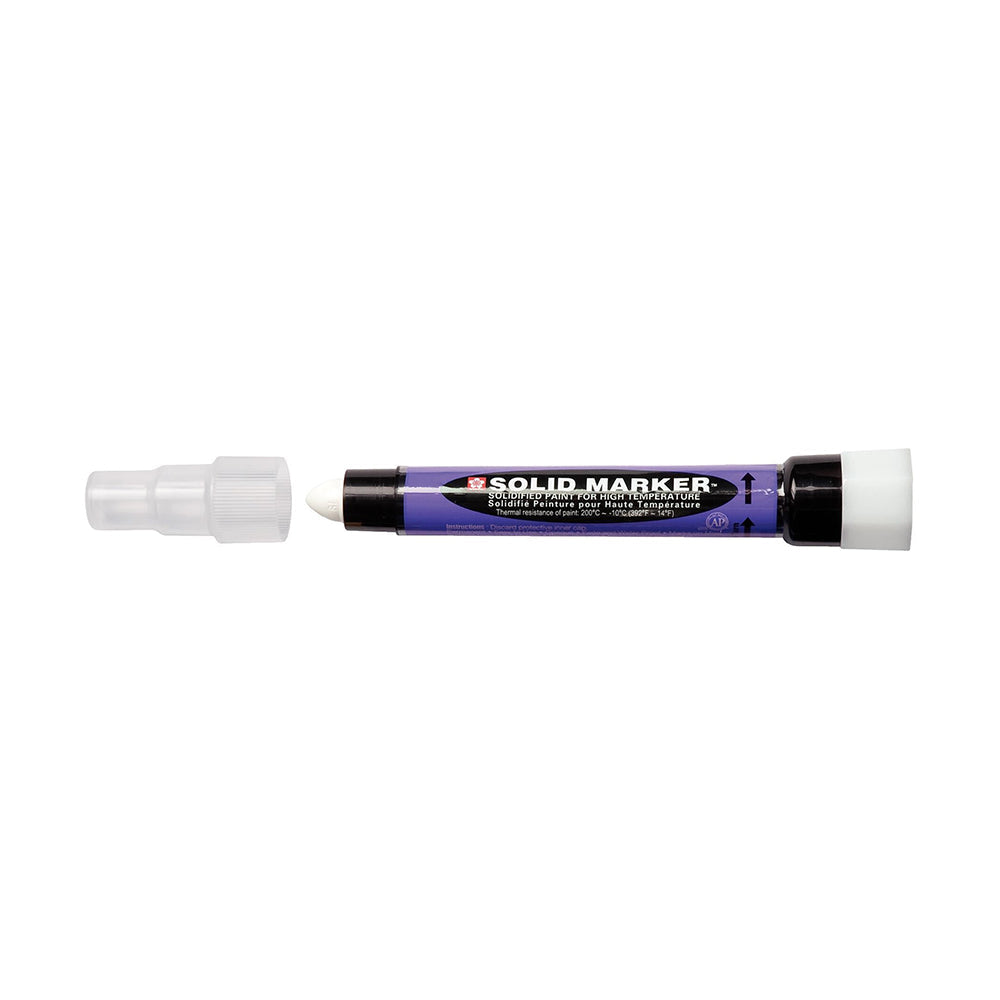 Stevige markerstift slank wit