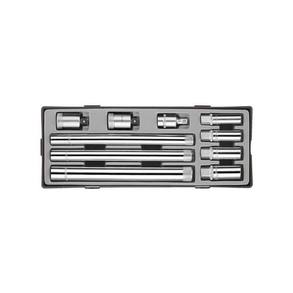 3/8" Bougiedoppen set 10 delig