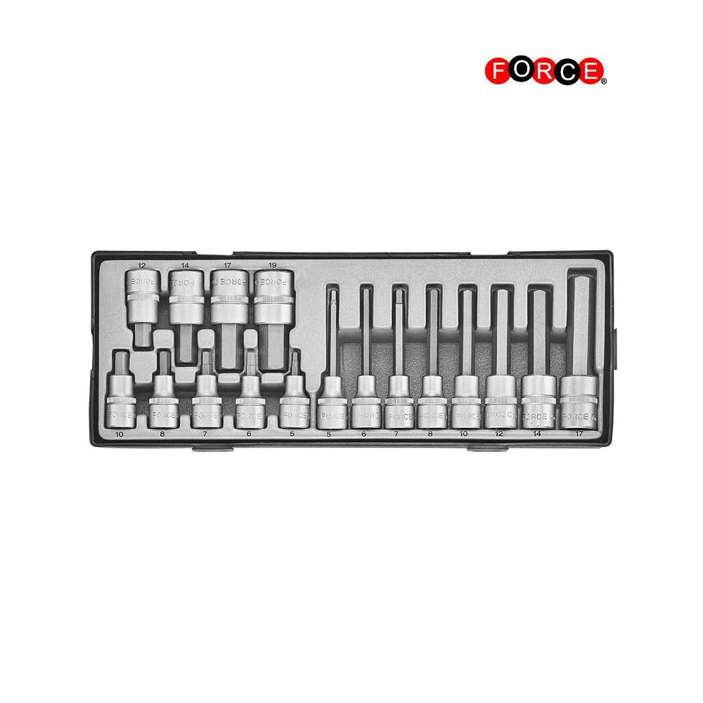 1/2" Doppenset Inbus 17 delig