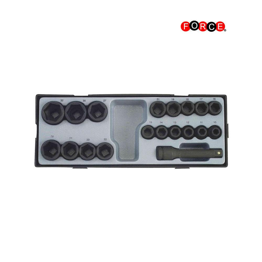 1/2" Krachtdoppenset 19-delig