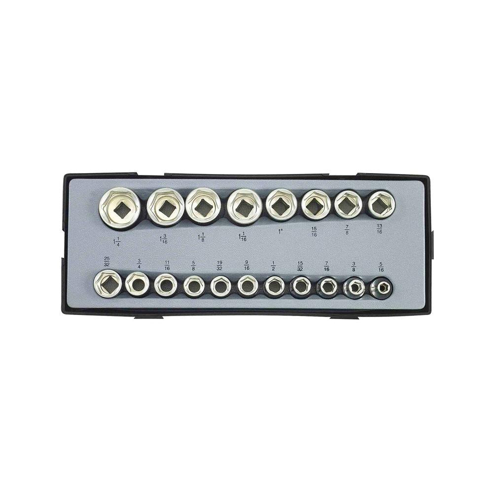 1/2" Doppenset SAE 19 delig