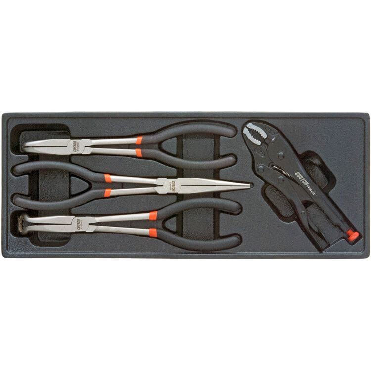 Tangenset extra lang+griptang, 4dlg, M - moduleCustorMZS Gereedschap