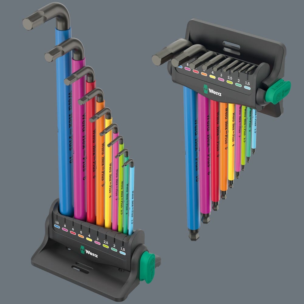 950/9 Hex-Plus Multicolour 3 Stiftsleutelset, metrisch, BlackLaser-7