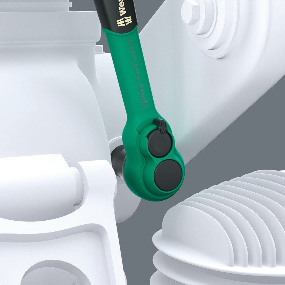 8100 SB 12 Zyklop Comfort ratelset, omschakelpal, 3/8" aandrijving, metrisch-5